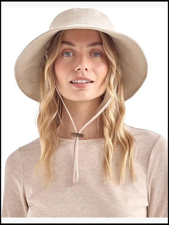 Wide Brim Sun Hat UPF 50+ Packable Adjustable Ponytail Opening Stylish main image 5